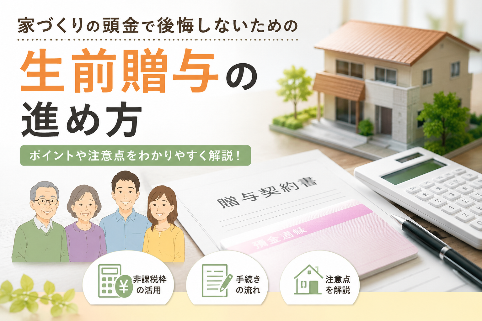 「親からの資金援助、税金はどうなる？」家づくりの頭金で後悔しないための生前贈与の進め方
