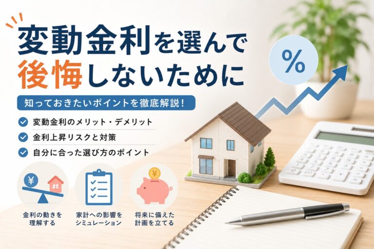 金利上昇のニュースが不安…変動金利を選んで後悔しないために私たちが一緒に考えたいこと
