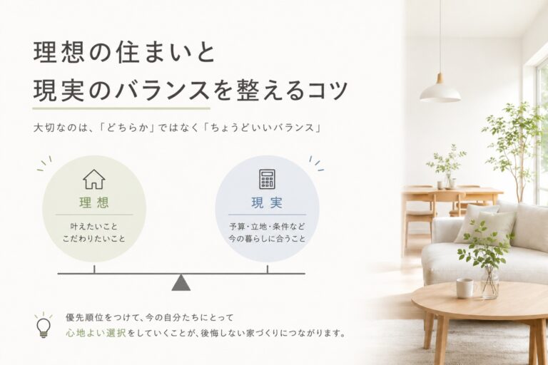 注文住宅の選択肢が多すぎて決まらない…理想を整理する「優先順位」のつけ方