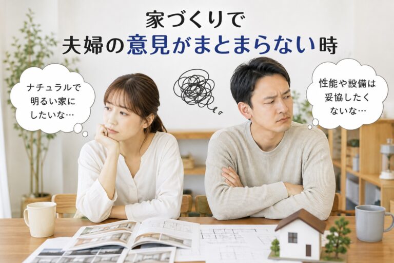 家づくりで夫婦の意見がまとまらない時に。お互いのこだわりを予算内で整理する話し合いのコツ