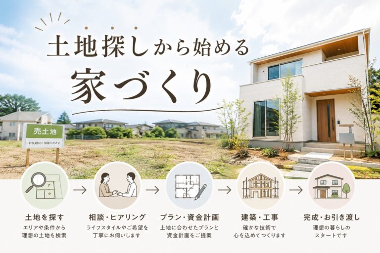 石巻で土地探しから始める家づくり。予算内で理想を叶える不動産・住宅購入の全体ロードマップ
