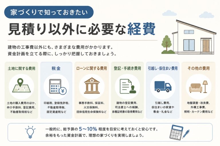 石巻での家づくりで知っておきたい「隠れた費用」とは？見積り以外に必要な経費をプロが解説