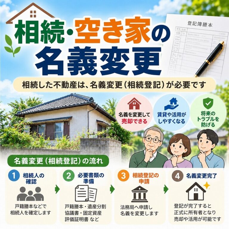 「何が必要？誰に頼む？」相続した空き家の名義変更を迷わず進めるための準備ステップ