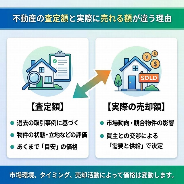 石巻市で家を売るなら知っておきたい。不動産の査定額と実際に売れる額が違う理由