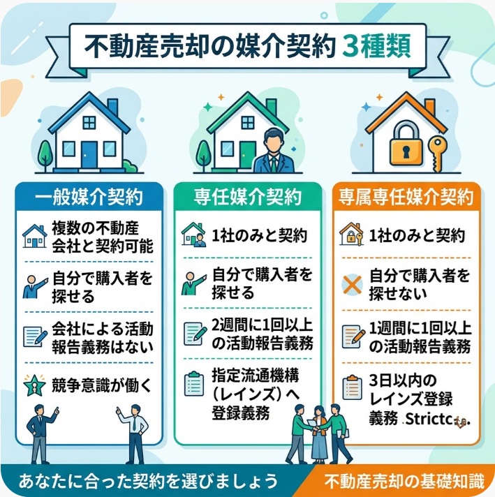 媒介契約の3種類