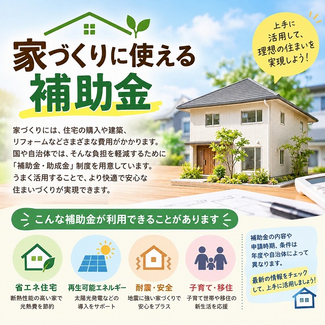 石巻市で家づくりに使える補助金まとめ｜予算オーバーを防ぐ賢い活用法