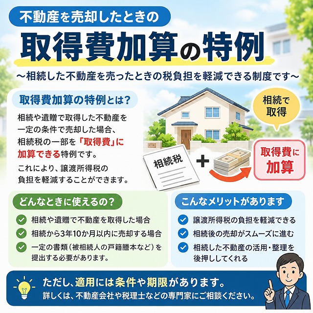 相続した不動産の売却｜知っておきたい「取得費加算の特例」の計算と注意点
